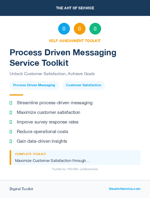 Process Driven Messaging Service Toolkit