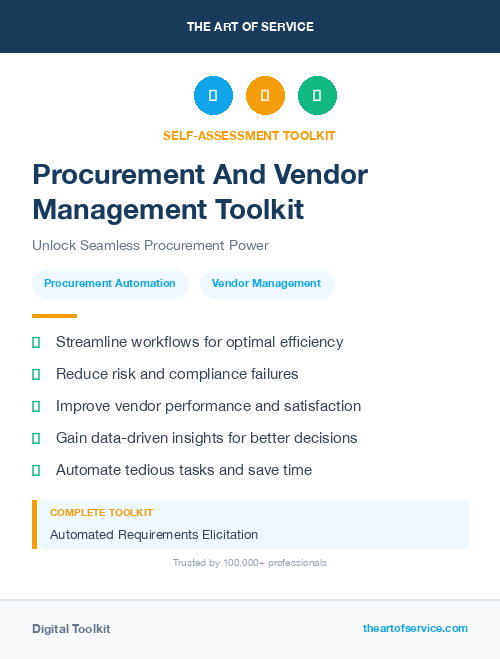 Procurement And Vendor Management Toolkit