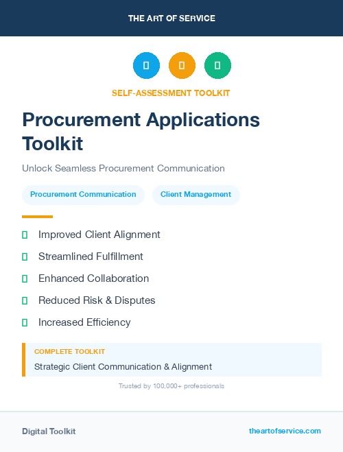 Procurement Applications Toolkit