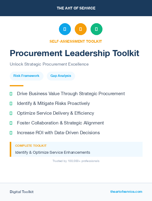 Procurement Leadership Toolkit
