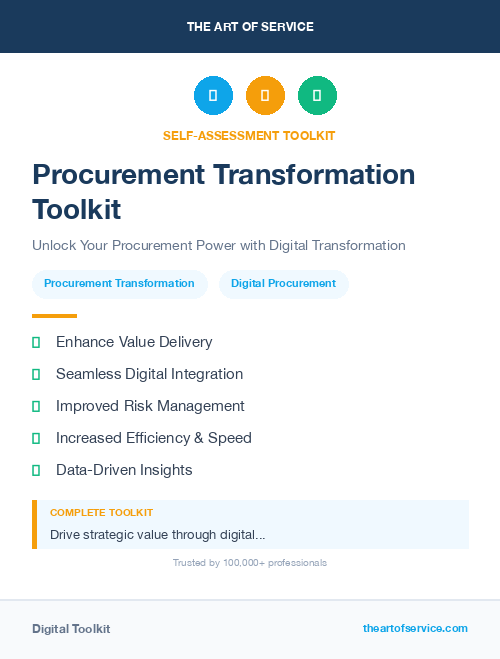 Procurement Transformation Toolkit