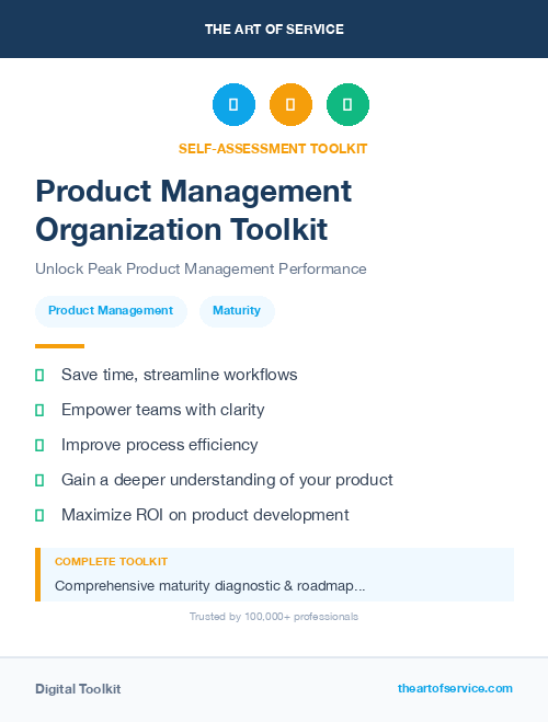 Product Management Organization Toolkit