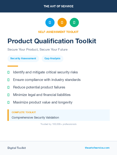 Product Qualification Toolkit