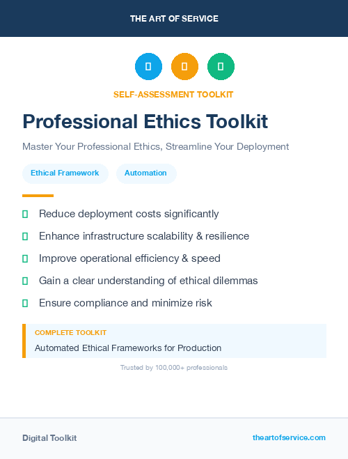 Professional Ethics Toolkit