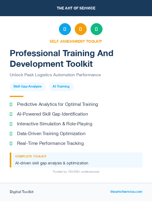Professional Training And Development Toolkit