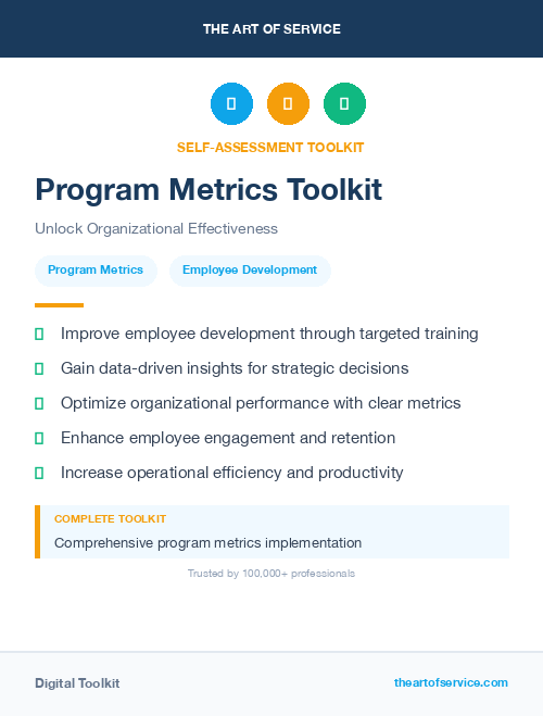 Program Metrics Toolkit
