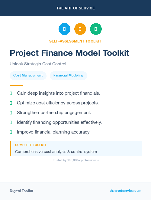 Project Finance Model Toolkit