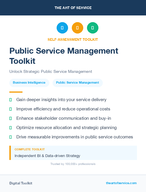 Public Service Management Toolkit