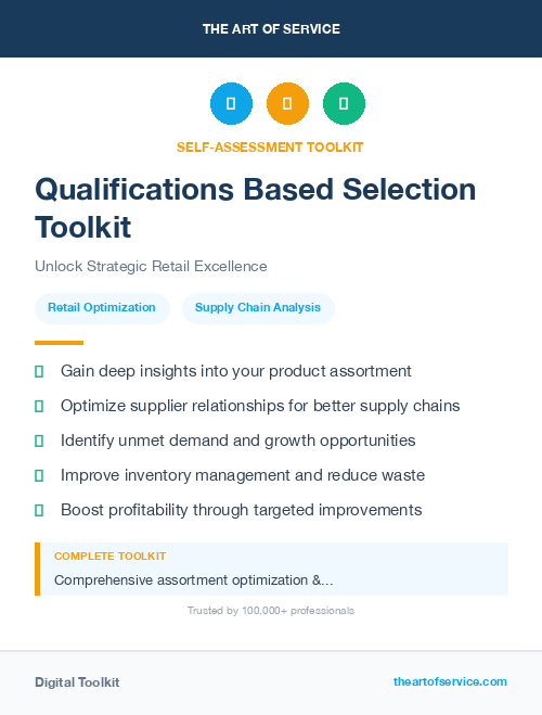Qualifications Based Selection Toolkit