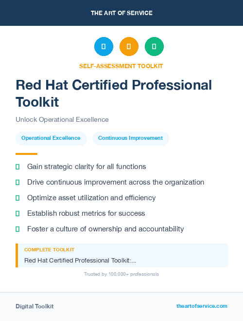 Red Hat Certified Professional Toolkit