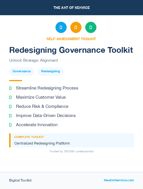 Redesigning Governance Toolkit