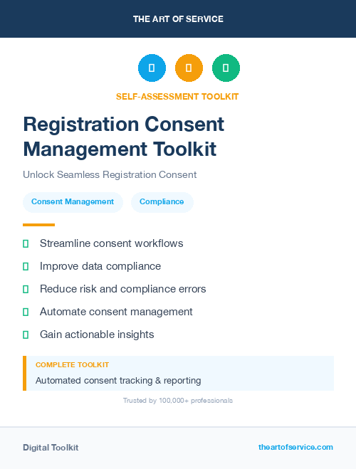 Registration Consent Management Toolkit