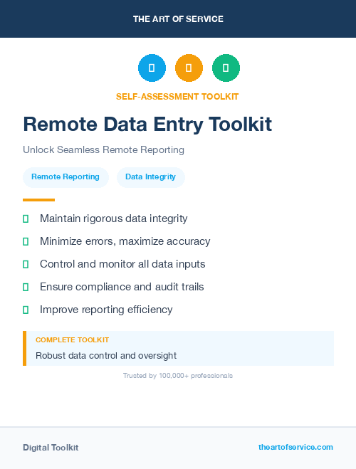 Remote Data Entry Toolkit