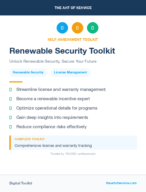 Renewable Security Toolkit