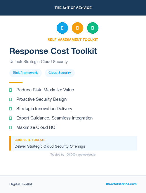 Response Cost Toolkit