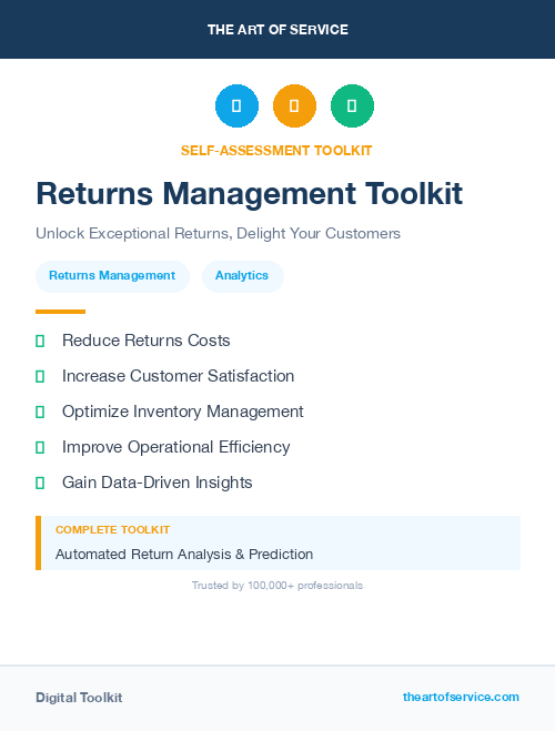 Returns Management Toolkit