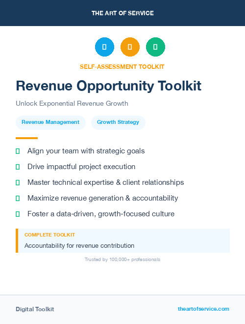 Revenue Opportunity Toolkit