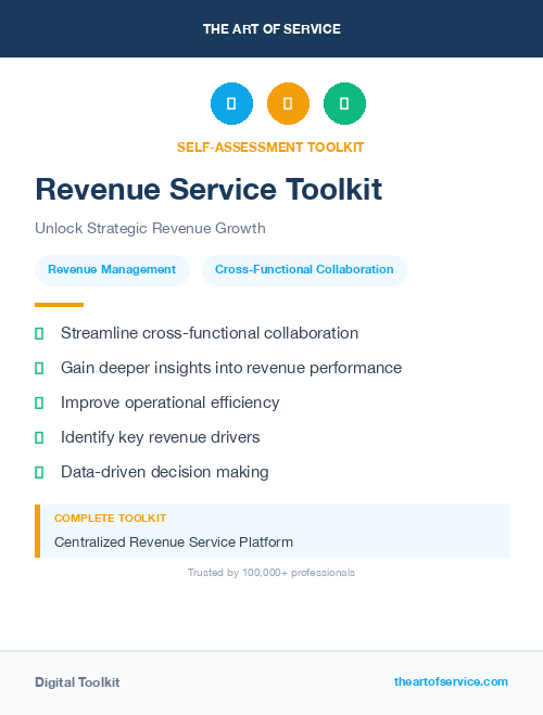 Revenue Service Toolkit
