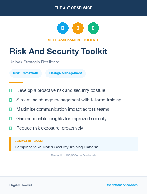 Risk And Security Toolkit