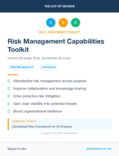Risk Management Capabilities Toolkit