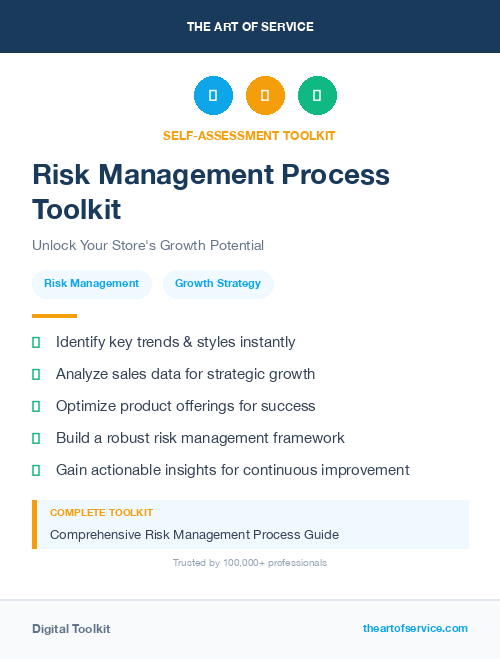 Risk Management Process Toolkit