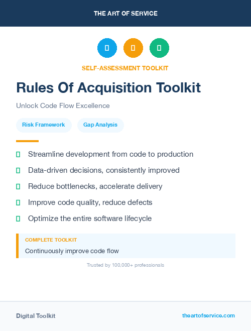 Rules Of Acquisition Toolkit