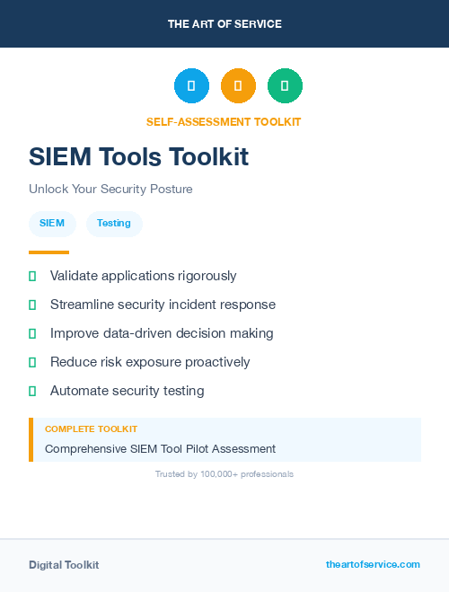 SIEM Tools Toolkit