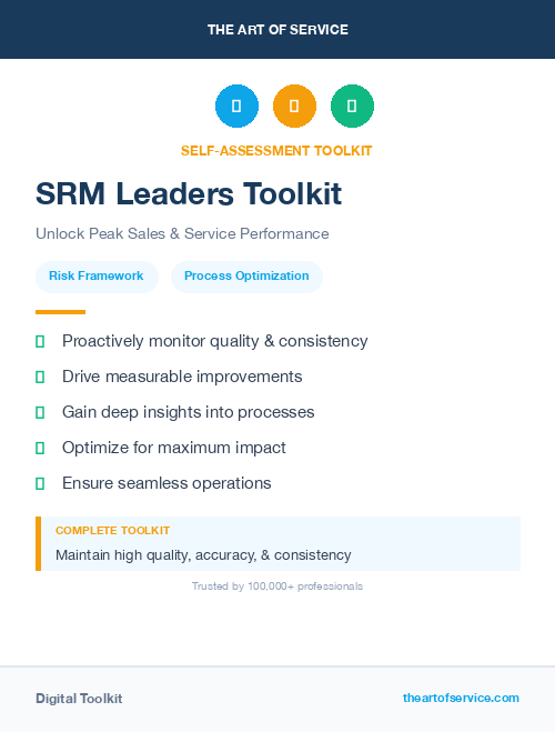 SRM Leaders Toolkit