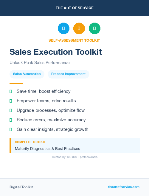 Sales Execution Toolkit