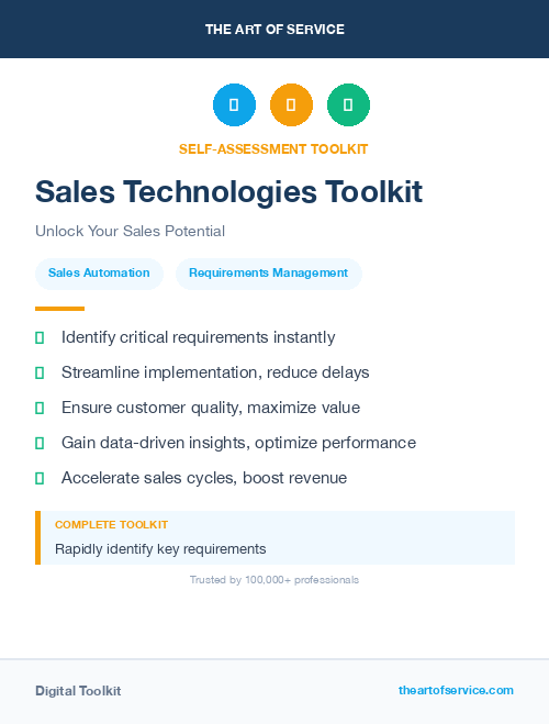Sales Technologies Toolkit