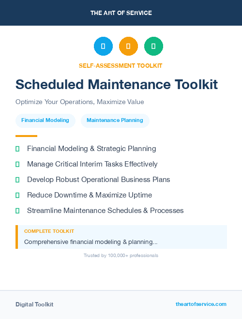 Scheduled Maintenance Toolkit