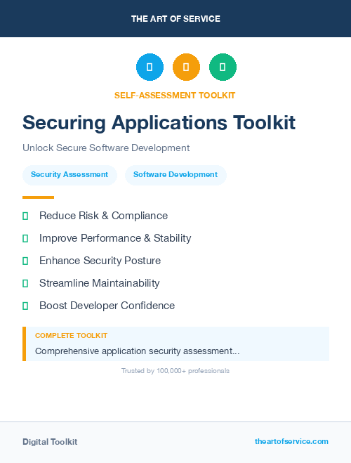 Securing Applications Toolkit