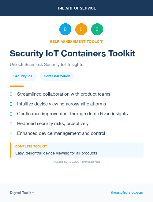Security IoT Containers Toolkit