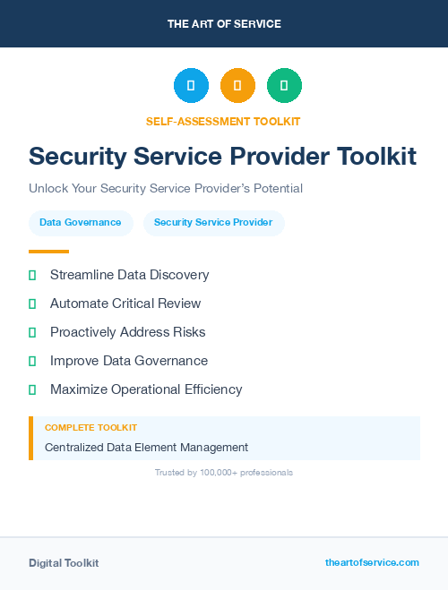 Security Service Provider Toolkit
