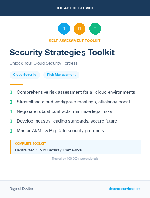 Security Strategies Toolkit