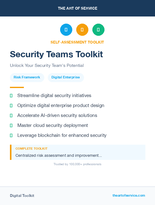 Security Teams Toolkit