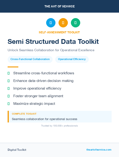 Semi Structured Data Toolkit