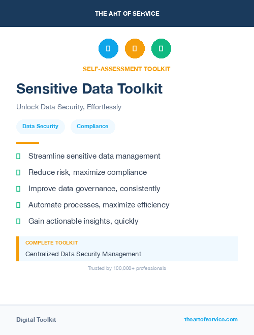 Sensitive Data Toolkit