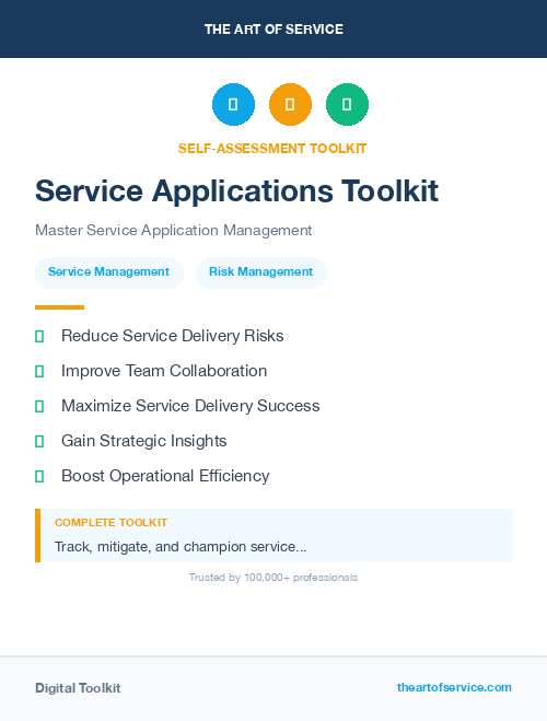 Service Applications Toolkit