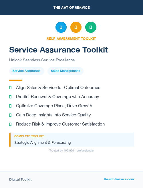 Service Assurance Toolkit