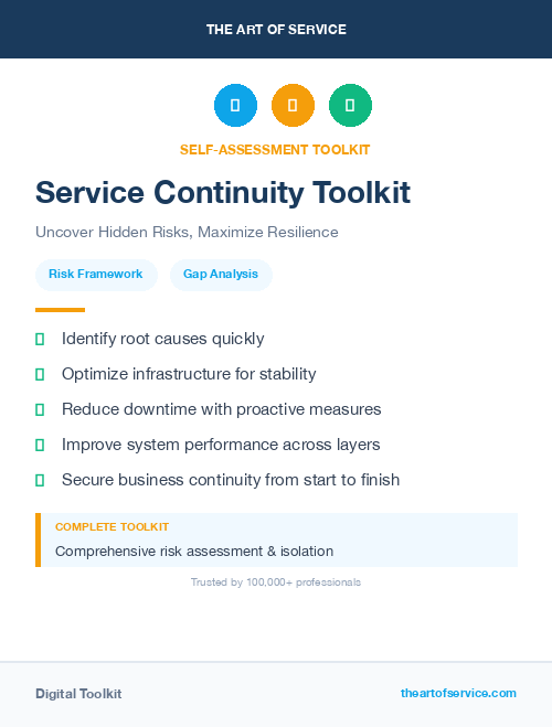 Service Continuity Toolkit