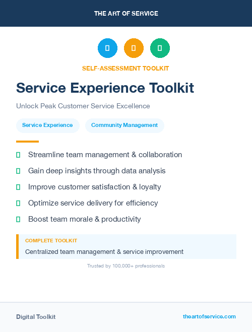 Service Experience Toolkit
