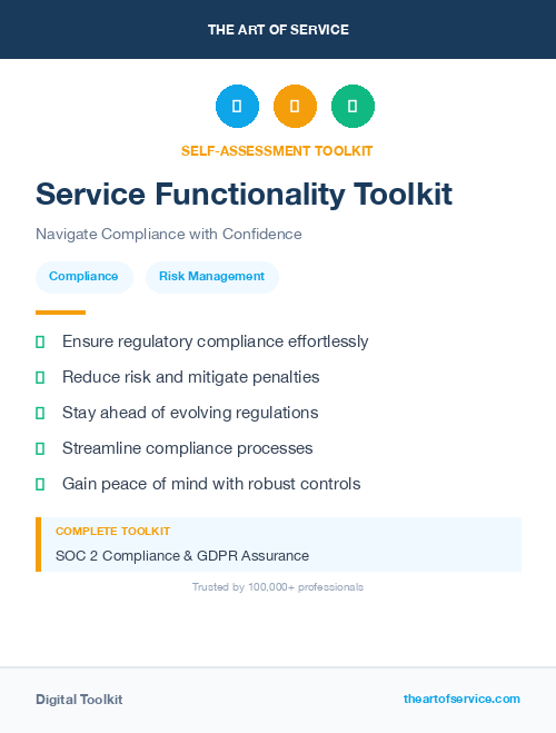 Service Functionality Toolkit