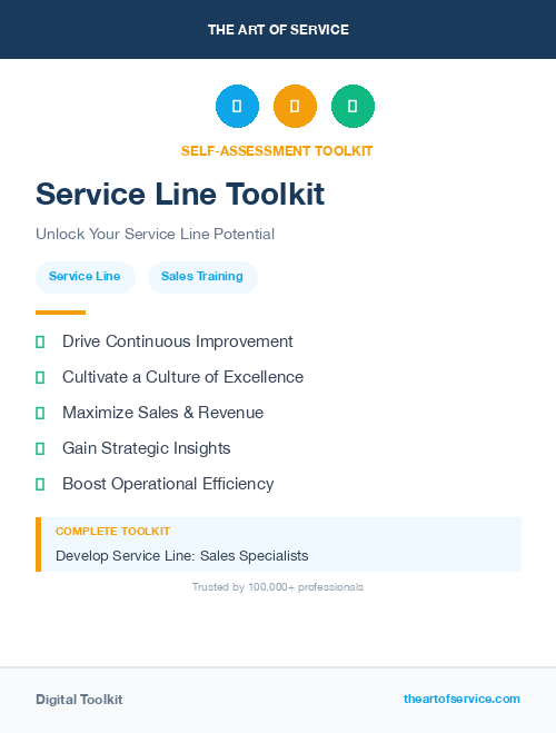 Service Line Toolkit