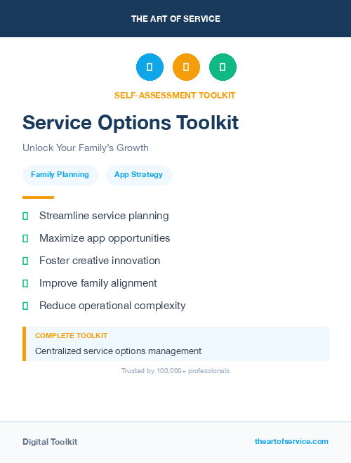 Service Options Toolkit