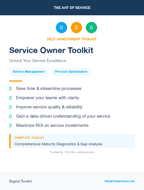 Service Owner Toolkit