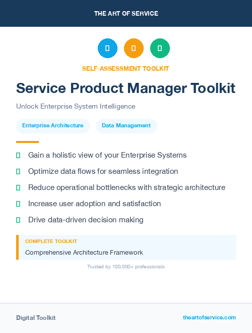 Service Product Manager Toolkit