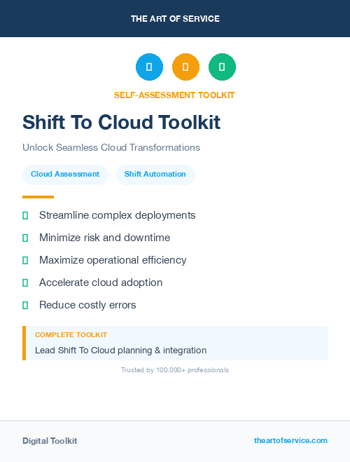 Shift To Cloud Toolkit