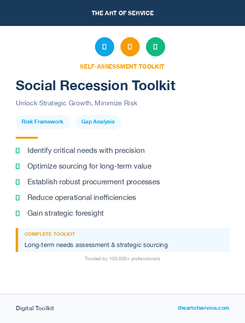 Social Recession Toolkit