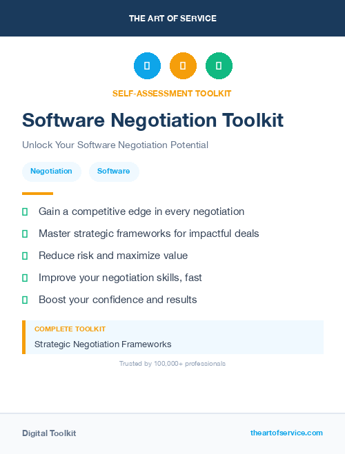 Software Negotiation Toolkit